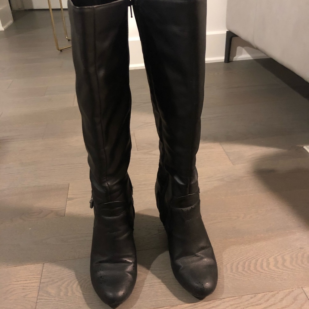 Black high boots